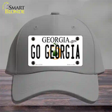 Go Georgia Novelty License Plate Hat Cotton / Gray