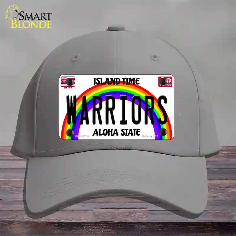 Warriors Novelty License Plate Hat Cotton / Gray