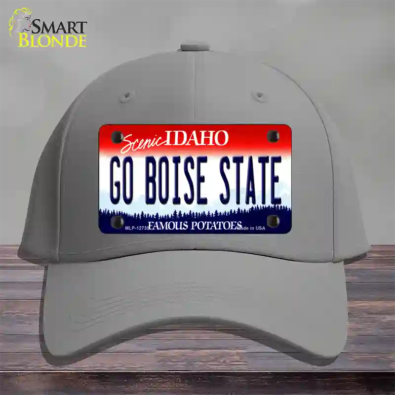 Go Boise State Novelty License Plate Hat Cotton / Gray