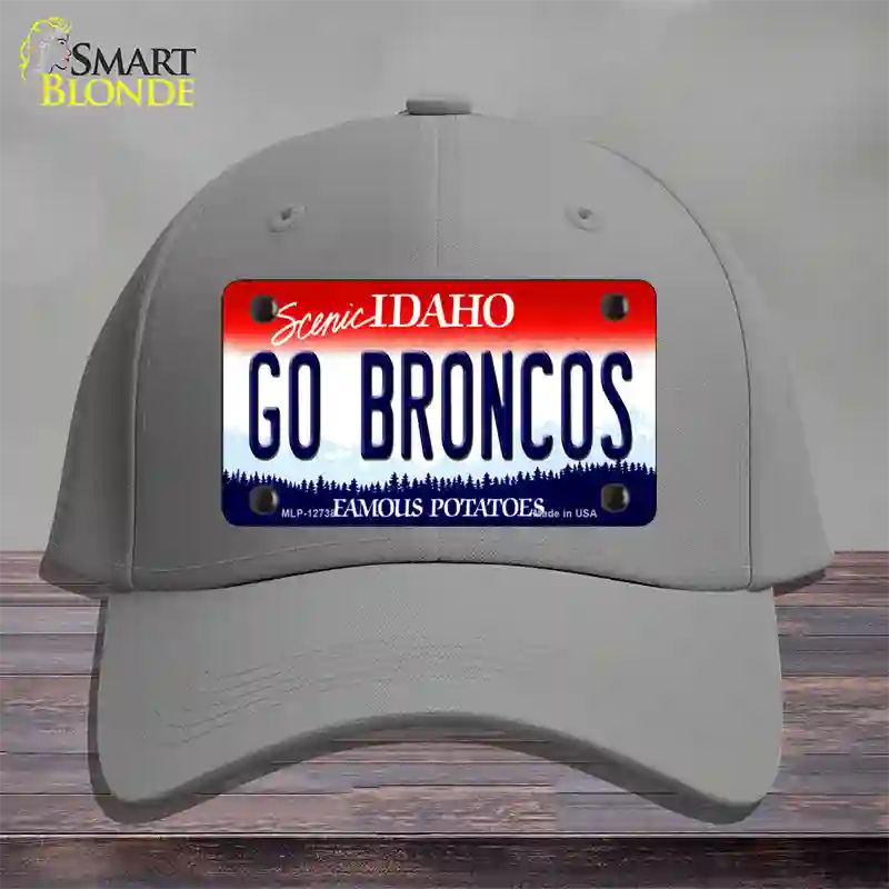 Go Broncos Novelty License Plate Hat Cotton / Gray