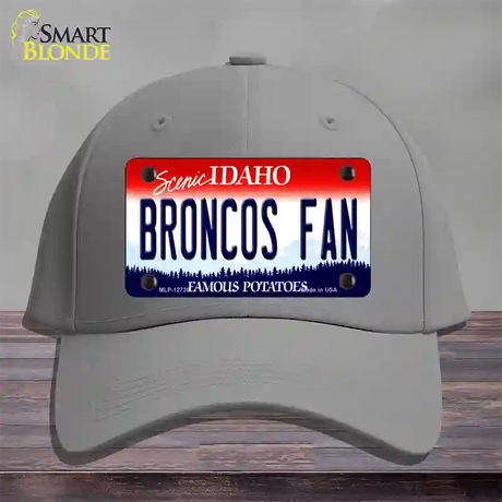 Broncos Fan Novelty License Plate Hat Cotton / Gray