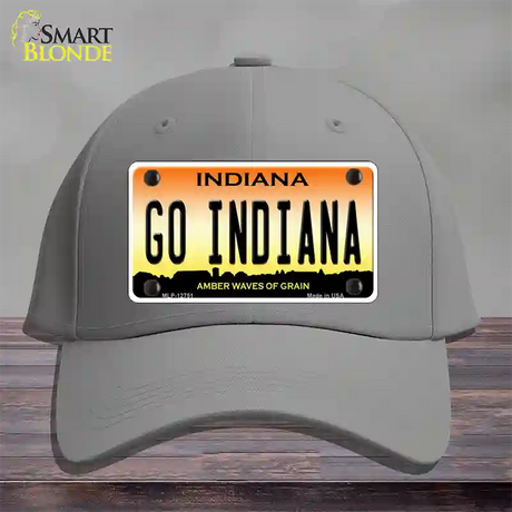 Go Indiana Novelty License Plate Hat Tag Cotton / Gray