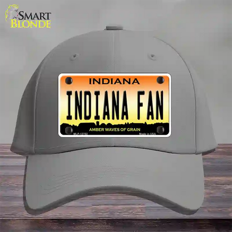 Indiana Fan Novelty License Plate Hat Tag Cotton / Gray