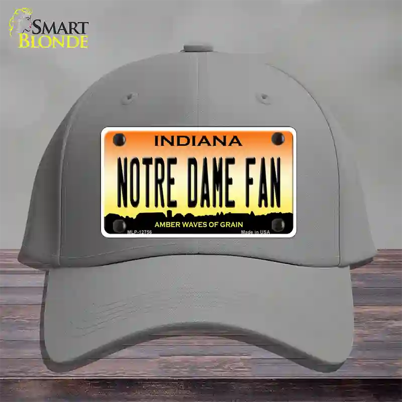 Notre Dame Fan Novelty License Plate Hat Tag Cotton / Gray