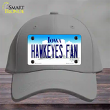 Hawkeyes Fan Novelty License Plate Hat Cotton / Gray