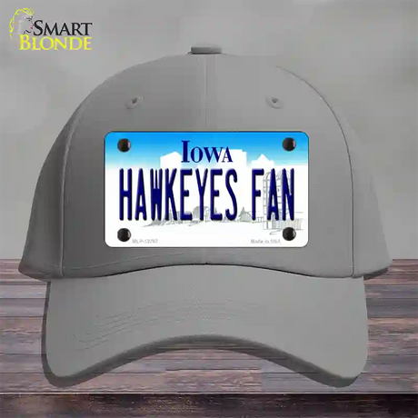 Hawkeyes Fan Novelty License Plate Hat Cotton / Gray