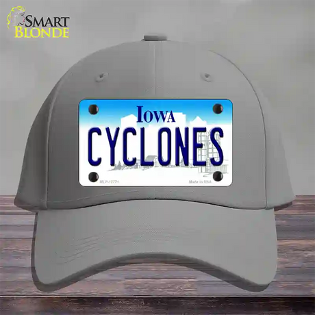 Cyclones Novelty License Plate Hat Tag Cotton / Gray