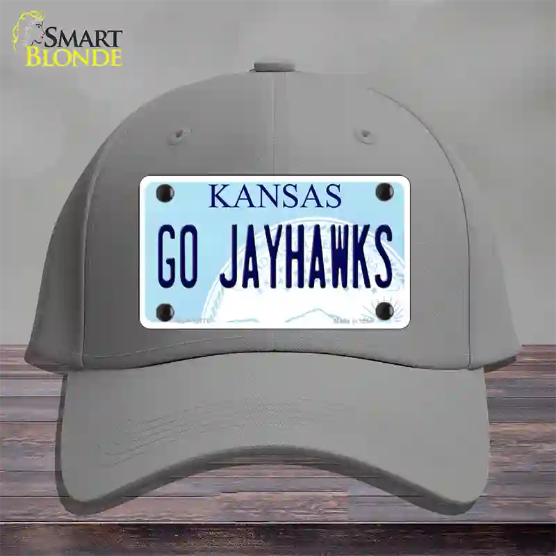 Go Jayhawks Novelty License Plate Hat Tag Cotton / Gray