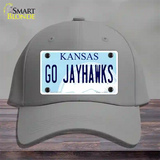 Go Jayhawks Novelty License Plate Hat Tag Cotton / Gray