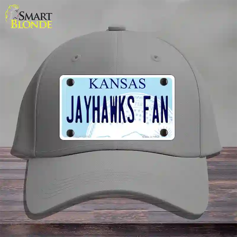 Jayhawks Fan Novelty License Plate Hat Tag Cotton / Gray