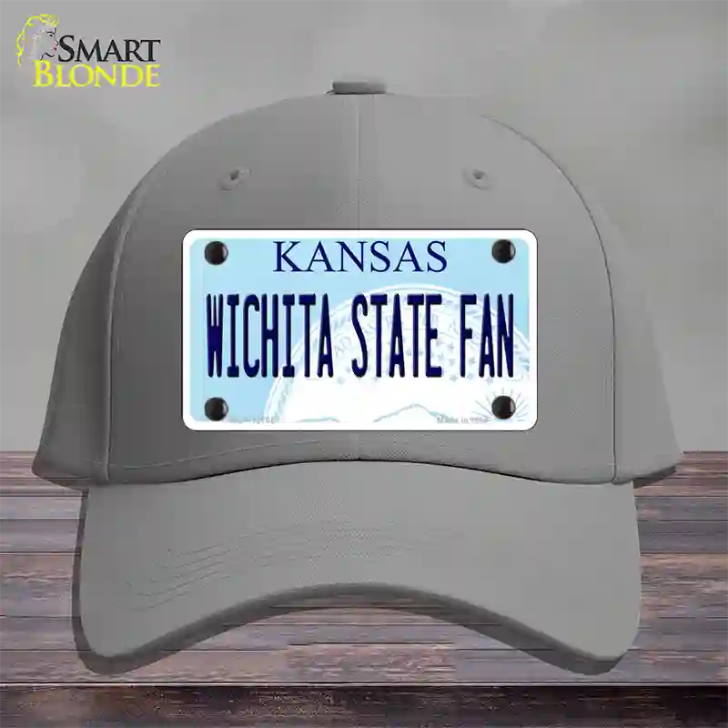 Wichita State Fan Novelty License Plate Hat Tag Cotton / Gray