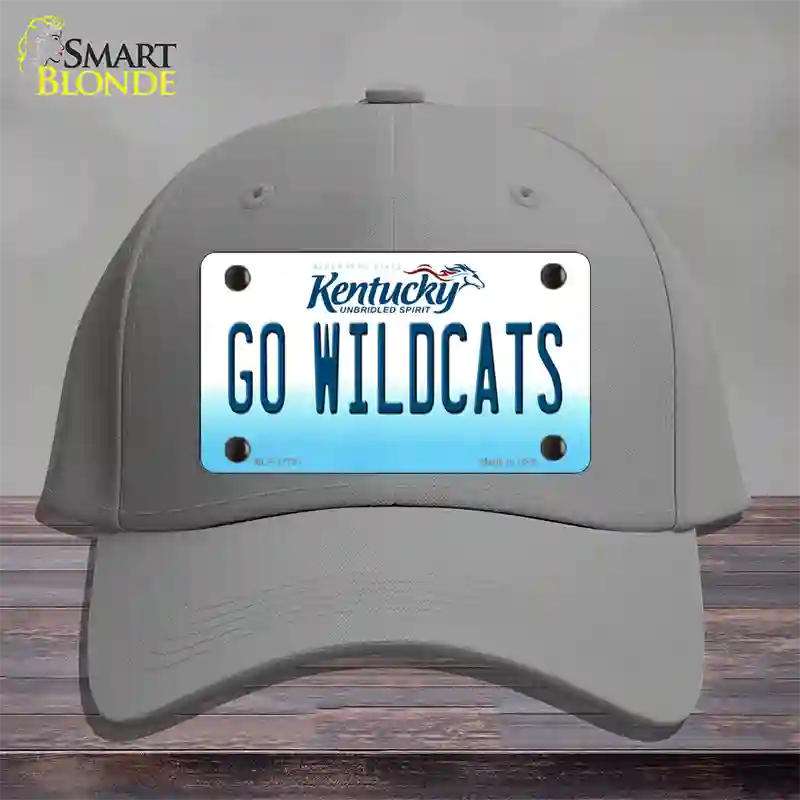 Kentucky Go Wildcats Novelty License Plate Hat Tag Cotton / Gray