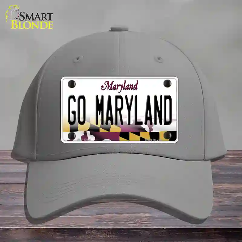 Go Maryland Novelty License Plate Hat Tag Cotton / Gray