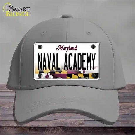 Naval Academy Novelty License Plate Hat Tag Cotton / Gray