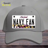 Navy Fan Novelty License Plate Hat Tag Cotton / Gray