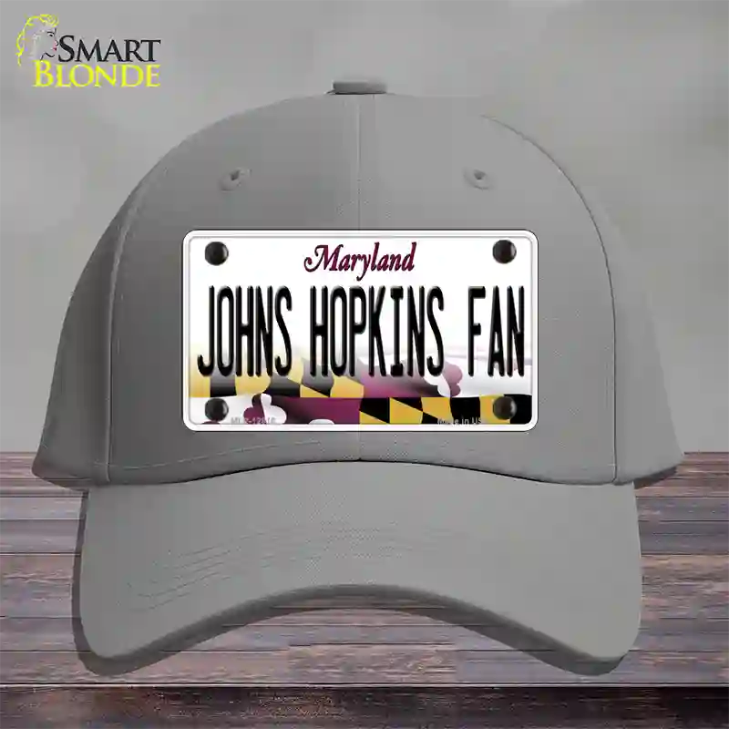 Johns Hopkins Fan Novelty License Plate Hat Cotton / Gray