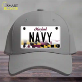 Navy Novelty License Plate Hat Cotton / Gray