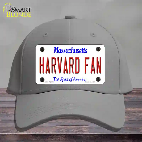 Harvard Fan Novelty License Plate Hat Cotton / Gray