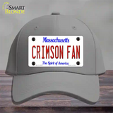 Crimson Fan Novelty License Plate Hat Cotton / Gray