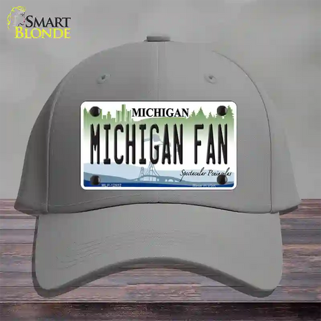 Michigan Fan Novelty License Plate Hat Cotton / Gray