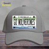 Go Wolverines Novelty License Plate Hat Cotton / Gray