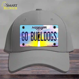 Go Bulldogs Mississippi Novelty License Plate Hat Cotton / Gray