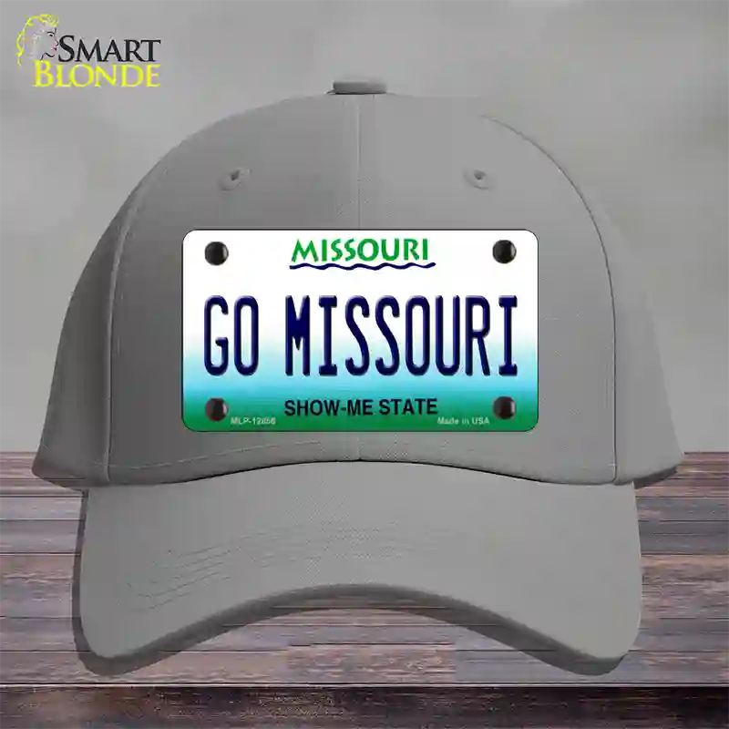 Go Missouri Novelty License Plate Hat Cotton / Gray