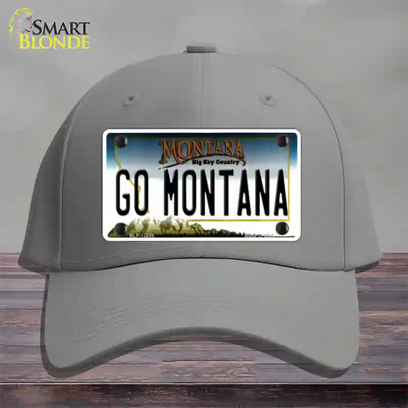 Go Montana Novelty License Plate Hat Cotton / Gray