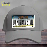 Go Montana State Novelty License Plate Hat Cotton / Gray