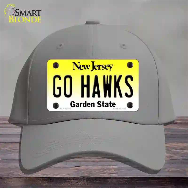 Go Hawks New Jersey Novelty License Plate Hat Cotton / Gray