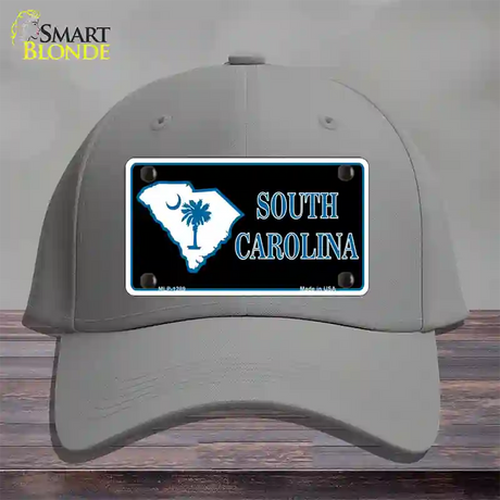 South Carolina Flag Novelty License Plate Hat Cotton / Gray