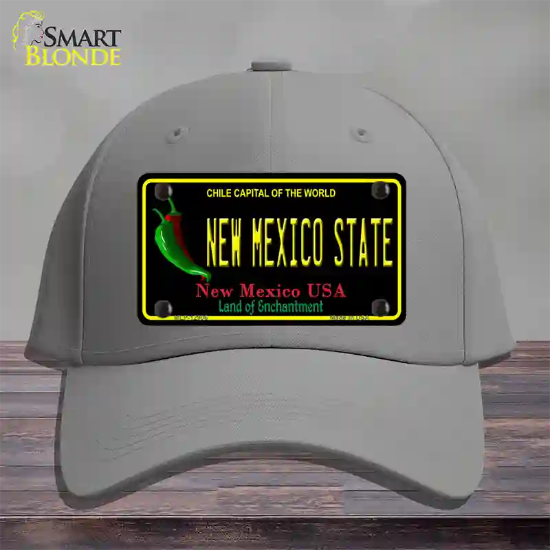 New Mexico State Novelty License Plate Hat Cotton / Gray