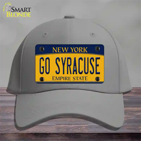 Go Syracuse Novelty License Plate Hat Cotton / Gray