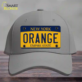 Orange Novelty License Plate Hat Cotton / Gray