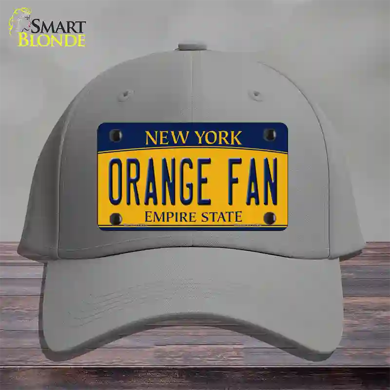 Orange Fan Novelty License Plate Hat Cotton / Gray