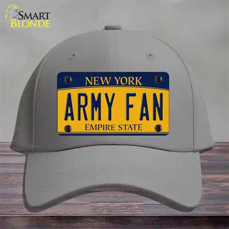 Army Fan Novelty License Plate Hat Cotton / Gray