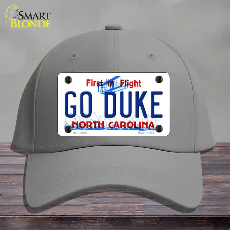 Go Duke Novelty License Plate Hat Cotton / Gray