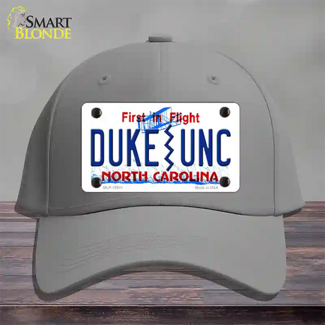 Duke | UNC Novelty License Plate Hat Cotton / Gray