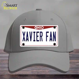 Xavier Fan Novelty License Plate Hat Cotton / Gray