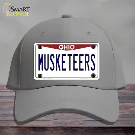 Musketeers Novelty License Plate Hat Cotton / Gray