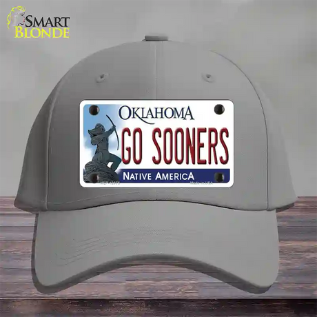 Go Sooners Novelty License Plate Hat Cotton / Gray