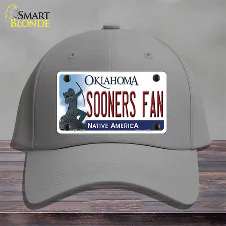 Sooners Fan Novelty License Plate Hat Cotton / Gray