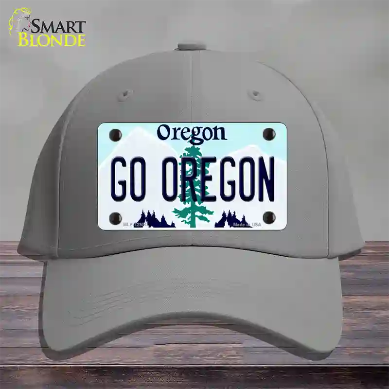 Go Oregon Novelty License Plate Hat Cotton / Gray