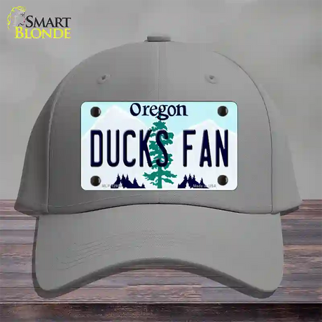 Ducks Fan Novelty License Plate Hat Cotton / Gray