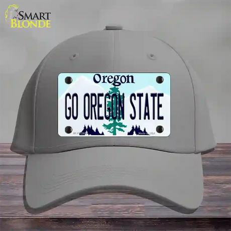 Go Oregon State Novelty License Plate Hat Cotton / Gray