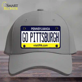 Go Pittsburgh Novelty License Plate Hat Cotton / Gray