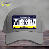 Panthers Fan Novelty License Plate Hat Cotton / Gray