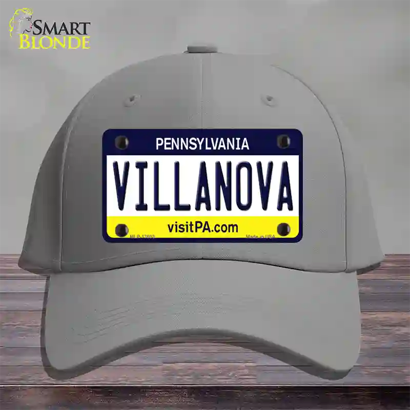 Villanova Novelty License Plate Hat Cotton / Gray