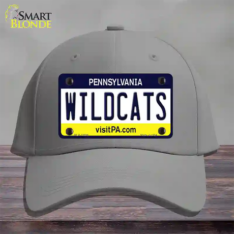 Wildcats Pennsylvania Novelty License Plate Hat Cotton / Gray