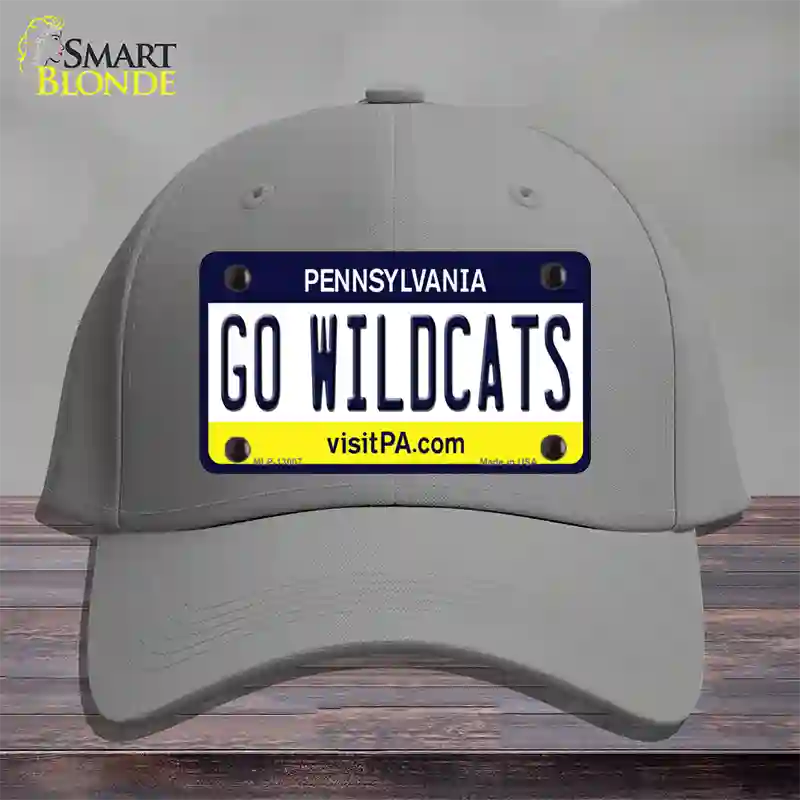 Go Wildcats Pennsylvania Novelty License Plate Hat Cotton / Gray